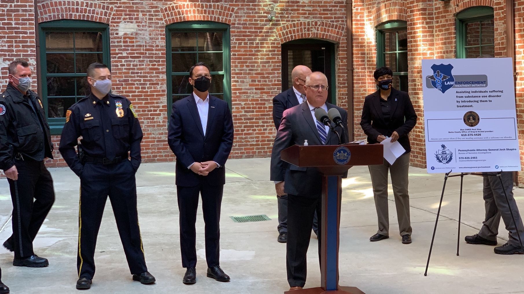 News conference on Berks joining drug treatment initiative